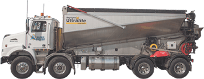 material slinger truck