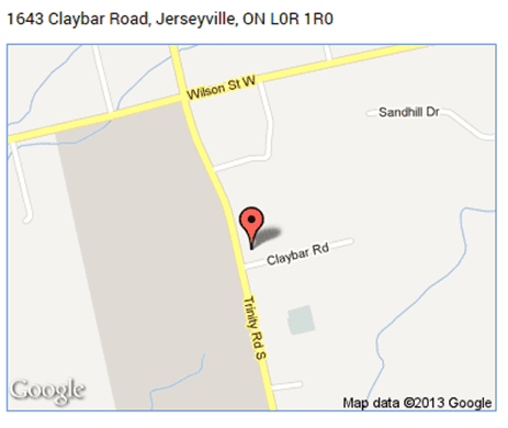 map for 1643 Claybar Road